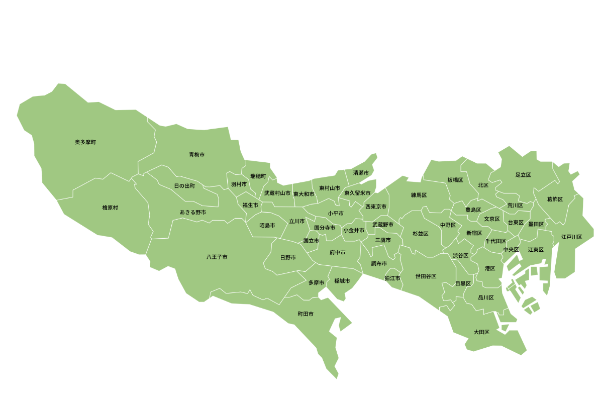 神奈川県の地図